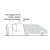 Height sketch for Easy Camp Krossbu Mini– showing the tent’s height and standing clearance at the entrance