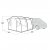 Dimensional drawing for the Easy Camp Reine car tent