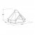 Height sketch for Robens Klondike 6-person tent tent