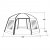 Dimensional sketch for the tent Robens Aero Yurt.