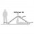 Elevation drawing for Robens Starlight 1 tent.
