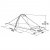 Dimensional drawing for Robens Starlight 1 tent.