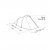 Dimensional drawing for the tent Robens Arch 2