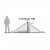 Elevation drawing for Robens Starlight 2 Exp - 2-person tent.