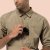 Chest pocket with hidden zipper.
