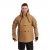 Anorak model with both long and short zipper, stomach pockets, fixed hood.