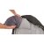 A smart detail is a pocket in the hood of the sleeping bag that can fill with ex clothes to get a pillow.