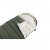 The zipper of the sleeping bag is protected against cold drafts.