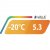 The sleeping surface is rated for winter use down to -20 ° C.