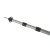 Telescopic aluminum tent pole in three sections