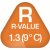 R-value: 1.3 (9°C)