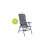 The camping chair has a wide seat and a wide backrest.