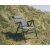 The chair's backrest can be adjusted so that you can almost lie fully flat.