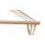 Wooden slats for better distribution of weight and more stable chair