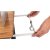 Pull-out holder for an Outwell Collaps washbasin facilitates cooking at the campsite.