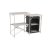 Kitchen counter from Outwell, two surfaces to unload items and one cabinet to store goods