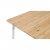 Table top in bamboo provides a durable camping table.
