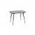 Folding camping table with aluminum tabletop and adjustable legs .