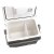 The cooling box can be divided into two compartments to make it easier to organize the food on the camping holiday.