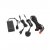 Extra long cables for 12V and 230V are included.