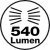 Powerful tent lamp with a brightness of 540 Lumens