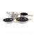 Pack-friendly larger cookware set for camping with tents, caravans and motorhomes.