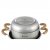 The cookware set can be used on induction hobs.