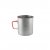 Ultralight titanium pot for two people, with a volume of 1300 ml.