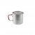 Ultralight titanium pot for one person, with a volume of 650 ml and a weight of just 99 g.