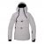 2117 Winter jacket Tybble Light Gray in anorak model with practical pockets, snow lock and zipper along one side.