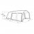 Dimensions of the Outwell Boston 5 Air TC family tent