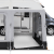 The front and side panels can be removed to reduce weight and open up the awning
