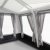 The awning is bright and spacious inside.
