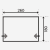 Dometic Winter AIR PVC 260 S Measurement sketch.