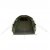 Kinn seen straight ahead with the door open. Extra dark fabric in the sleeping cabin to reduce light transmission. Large livi