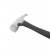 The hammer has a steel head with a hook for removing tent pegs or nails.