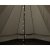 The light string creates a cozy atmosphere in the tent.