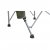 The frame is made of durable, heavy-duty steel.