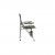 Comfortable camping chair with padded armrests and cup holder.