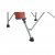 The frame is made of durable, heavy-duty steel.