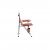 Comfortable camping chair with padded armrests and cup holder.
