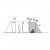 Height sketch for the family tent Easy Camp Sola 6