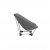 The chair has a stable steel frame that supports up to 120 kg.