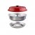 Specially designed construction in three parts that provide both top and bottom heat