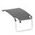 Isabella footrest for camping chairs in light grey.
