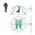 Dimension drawing Jack Wolfskin Real Dome II.