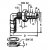 Dimension drawing for angled hose fitting for fresh water tank