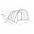 Dimensions sketch for the family tent Outwell Ohio 5 TC.