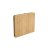 The camping table is folded in the middle and can then be carried in the recessed handle.