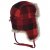 Warm and padded winter hat with synthetic lining.